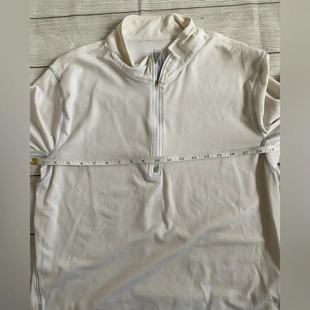 Alo White Long Sleeve CoolFit Pullover XXL - Picture 4 of 5